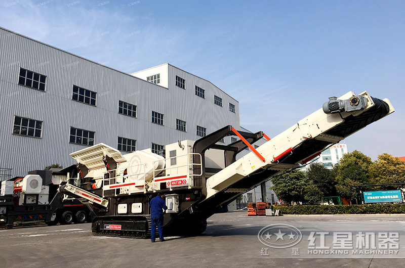 直销大型移动式建筑垃圾破碎机锤式破碎站建筑垃圾